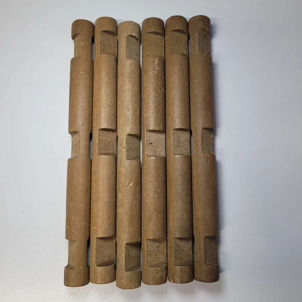 Lincoln Logs 7.5 Inch Vintage Wood Building Replacement Pieces Set of 6